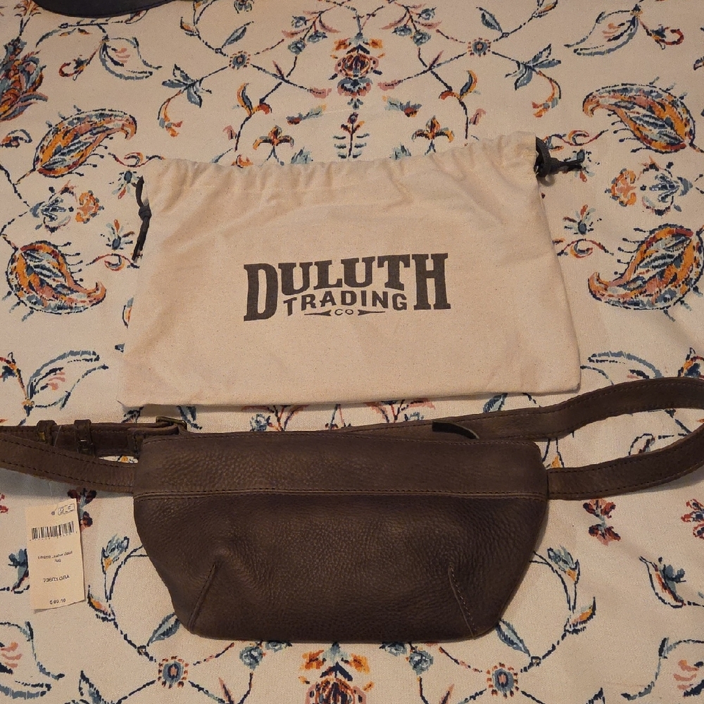 Duluth Trading Brown Leather Belt Bag
